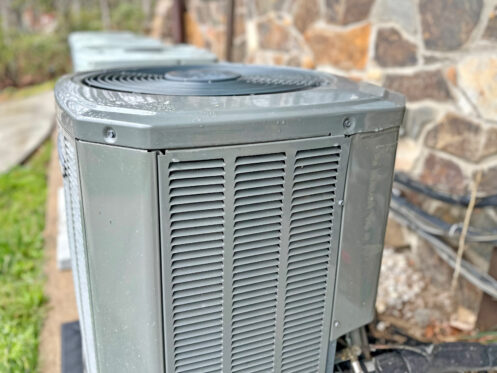 Air conditioning unit outside a La Plata home
